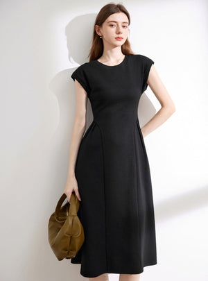 Solid Color Thin Knit Dress