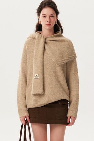 Solid Knitwear Two-Piece Top Set