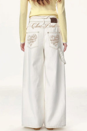 Solid Winter Wide-leg Pants