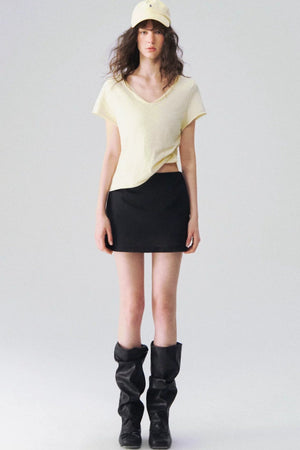 Somesowe Linen A-Line Skirt