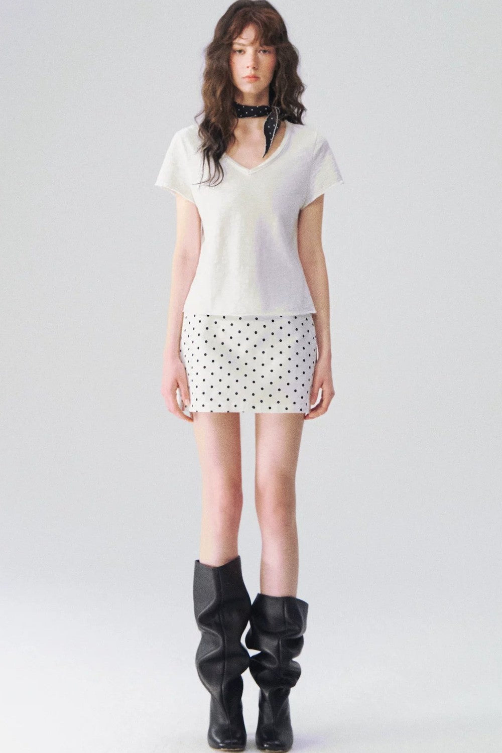 Somesowe Slub Cotton V-Neck T-Shirt
