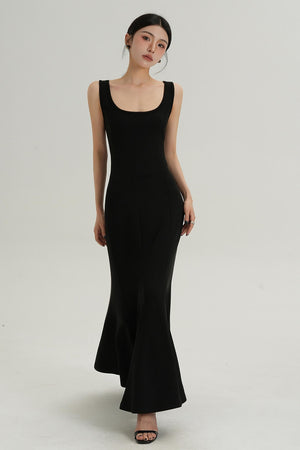 Sophisticated Fishtail Suspender Dress