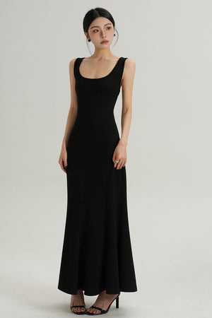 Sophisticated Fishtail Suspender Dress