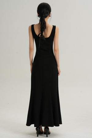 Sophisticated Fishtail Suspender Dress