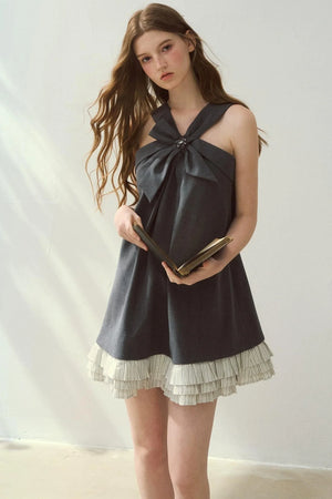 Southern French Gray A-Line Dress