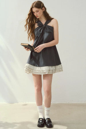 Southern French Gray A-Line Dress