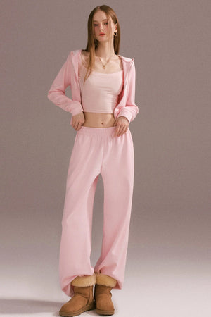 Spice Girl Hooded Knitted Cardigan Set-Up