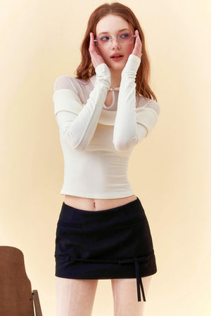 Spice Girls Asymmetrical Mesh Top