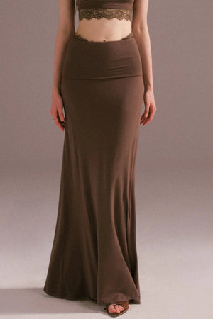 Spice V-neck Maxi Skirt Top Set-Up