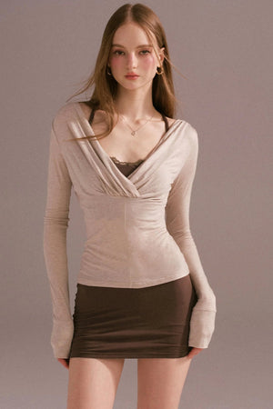 Spice V-neck Maxi Skirt Top Set-Up