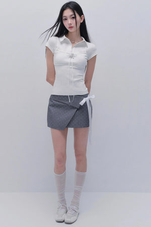 Spicy Polka Dot Bustier Skirt