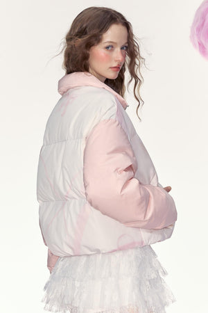 Splicing Casual Down Jacket
