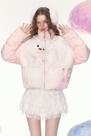 Splicing Casual Down Jacket