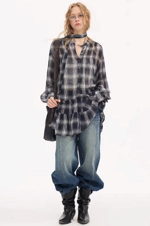 Split Hem Stretchy Denim Pants