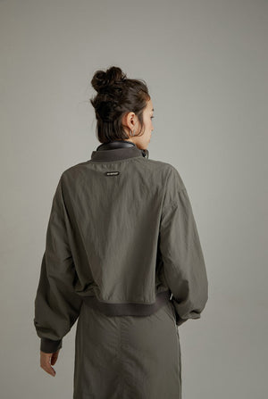 Sports Style Raglan Sleeve Jacket
