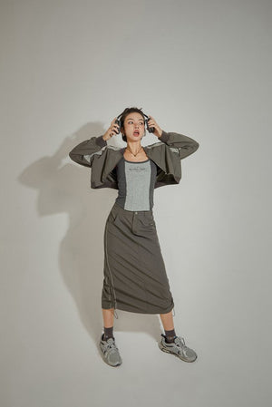 Sports Style Raglan Sleeve Jacket