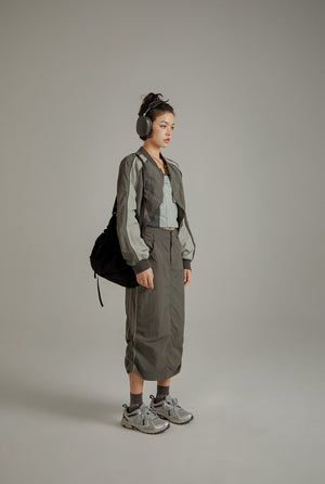 Sports Style Raglan Sleeve Jacket