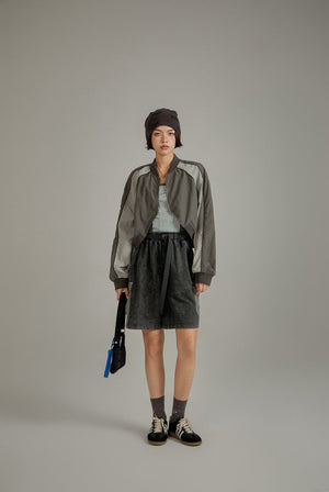 Sports Style Raglan Sleeve Jacket
