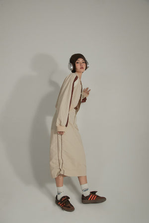 Sports Style Raglan Sleeve Jacket
