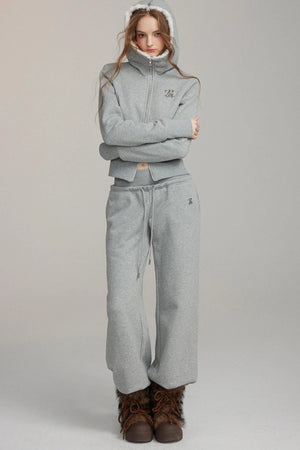 Sporty Casual Straight-Leg Sweatpants