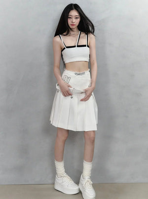 Sporty Cropped Camisole Top