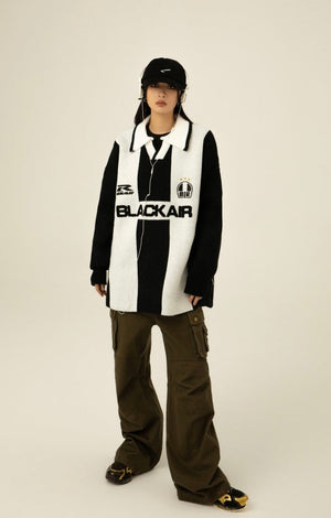 Sporty Polo Collar Knit