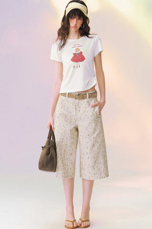 Spotted Deer Denim Pants