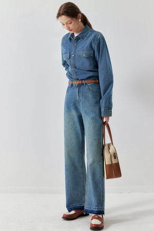 Spring Denim Two-Piece Set-Up