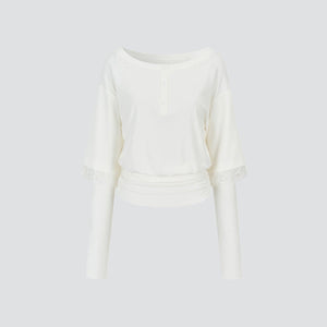 Spring Fake Two-Piece Hot Girl Top