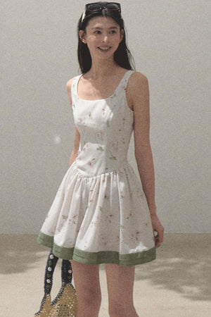 Spring Picnic Slim Fit Camisole Dress