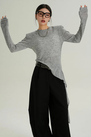 Spring Slant Hem Top