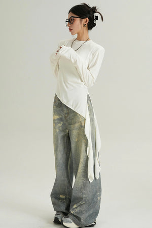 Spring Slant Hem Top