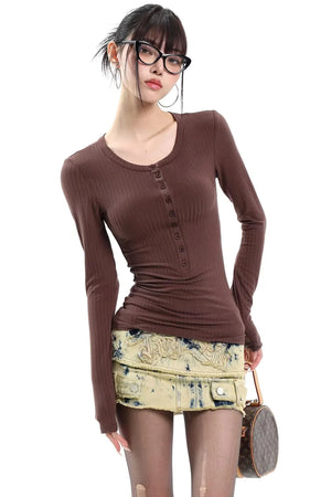 Spring Slim-Fit Inner Layering Top