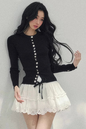 Spring White Half-Skirt