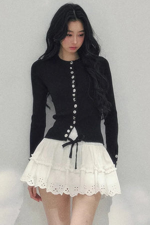 Spring White Half-Skirt