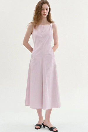 Square-Neck A-Line Dress