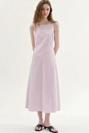 Square-Neck A-Line Dress