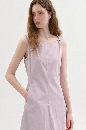 Square-Neck A-Line Dress