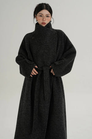 Stand-Up Wool Coat