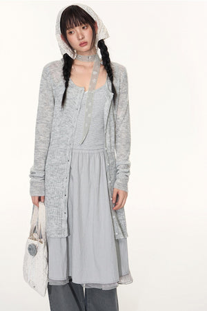 Star Jacquard Knit Cardigan Top
