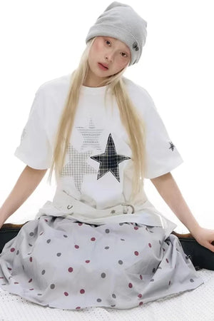 Star Patch Embroidered T-Shirt