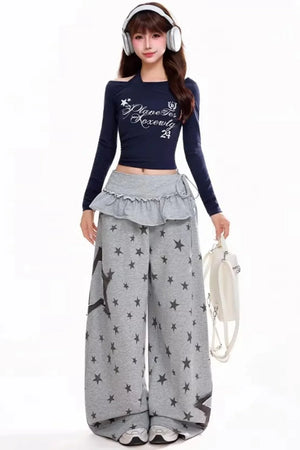 Star Print Dance Sweatpants