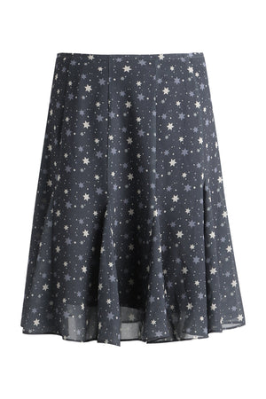Star Print Fishtail Skirt