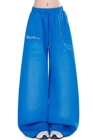 Star Rhinestone Sports Pants