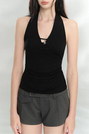 Starfish Pendant Halter Top