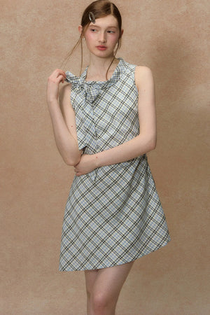 Starry Night Plaid Dress
