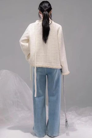 Starry Sky Blue Rhinestone Jeans