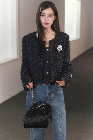 Starry Sky Rhinestone Jeans