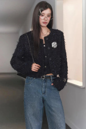 Starry Sky Rhinestone Jeans