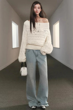 Starry Sky Rhinestone Jeans